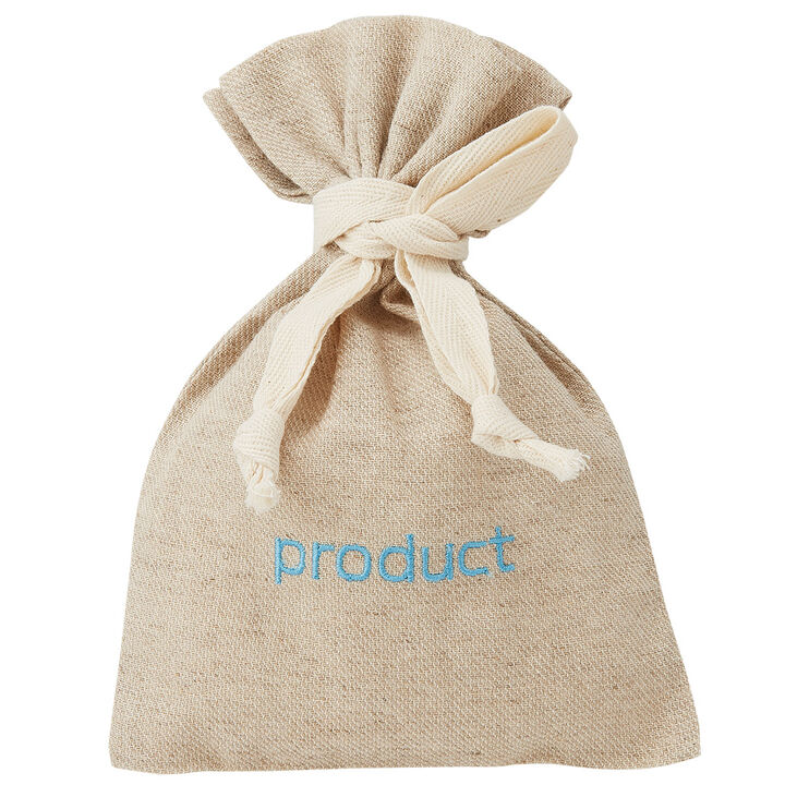 限定品牌刺繡束口袋（小）,, medium